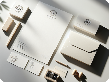 Files and materials delivered on completion of stationery design