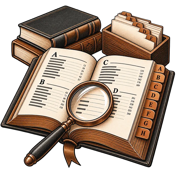 Illustration representing indexing
