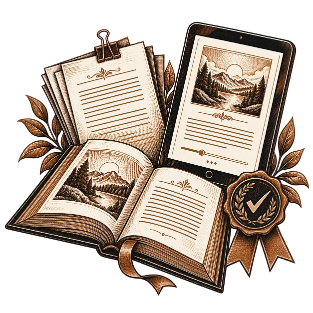 Illustration representing Apple Books publishing