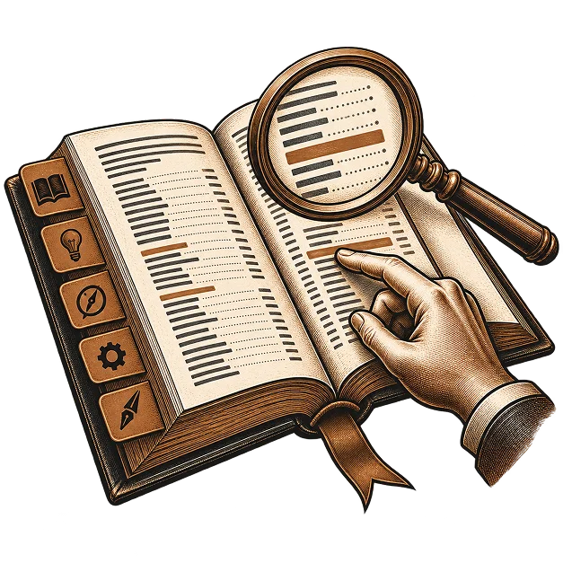 Illustration representing indexing