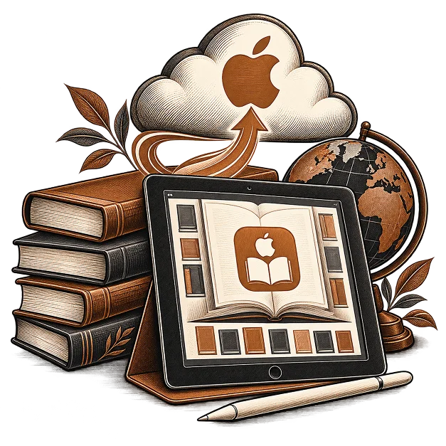 Illustration representing Apple Books publishing