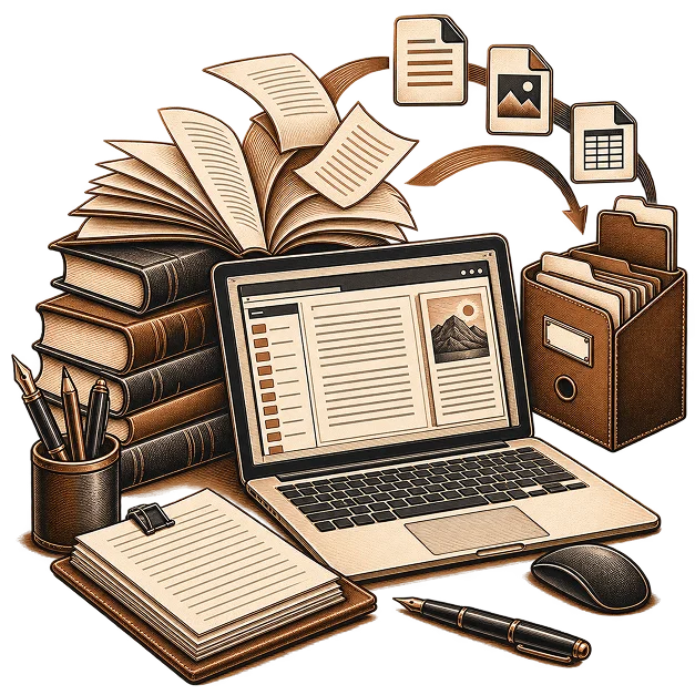 Illustration representing data entry