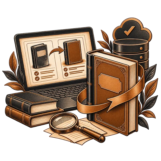 Illustration representing title changes