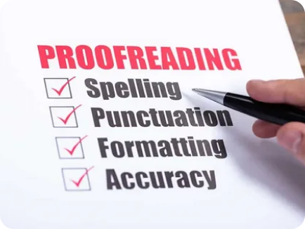 Book Proofreading at Winfrey Publishing what an author provides before the work begins