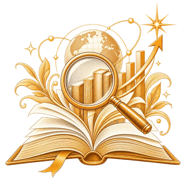 Line illustration of search Engine Optimisation for a book campaign