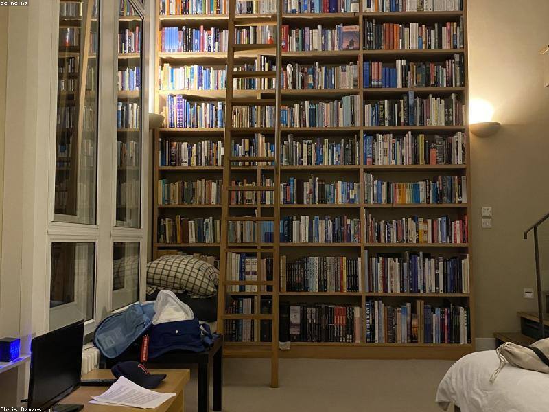 Illustration of shelves of published books